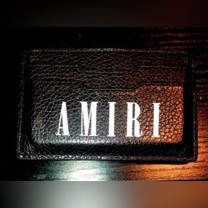 Amiri Leather Card Holder Wallet